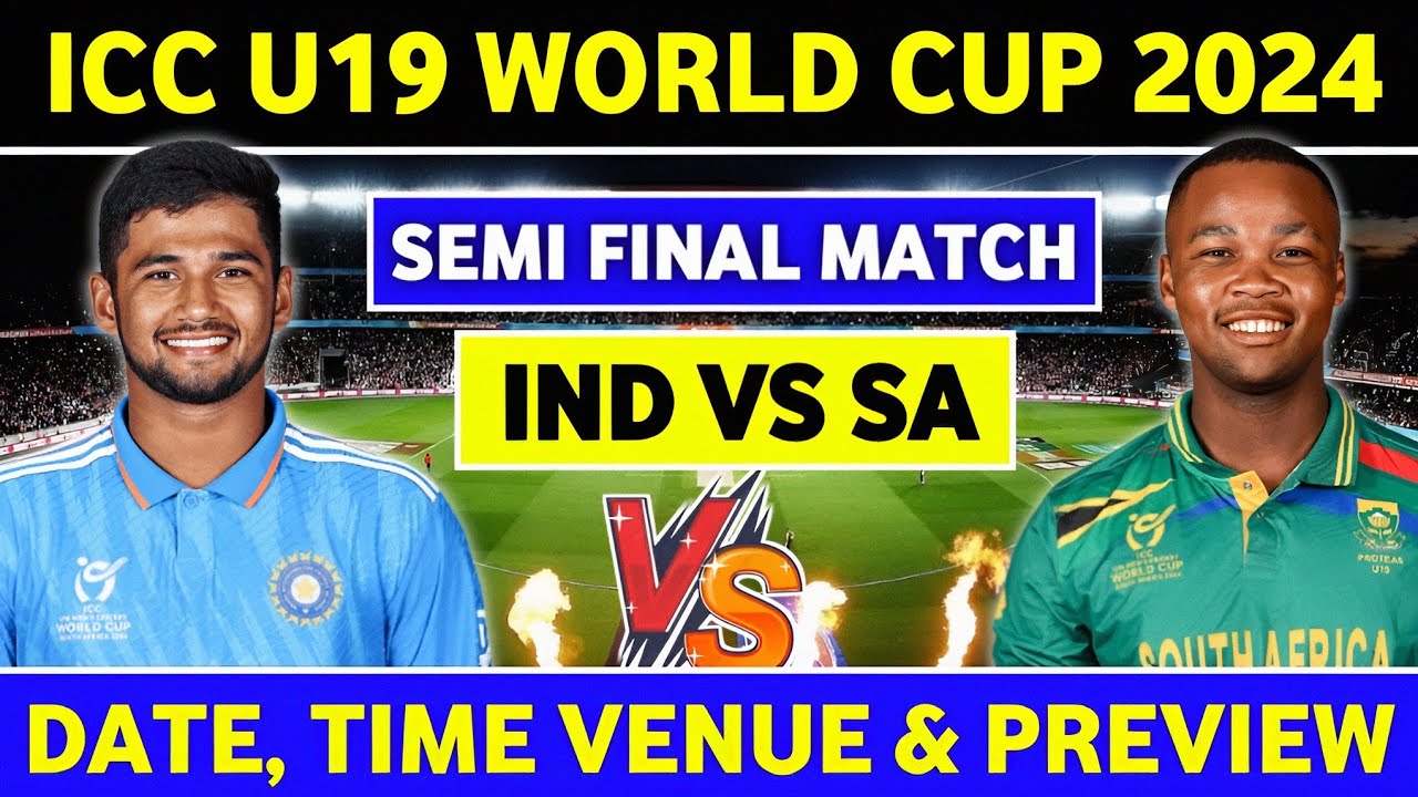 IND U19 VS SA U19 Semi-Final